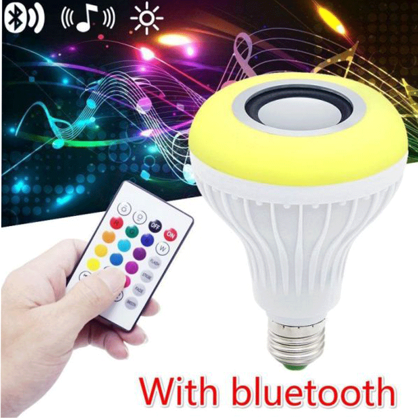 Smart Led Light Bulb With Built-in Bluetooth Speaker And Remote Control