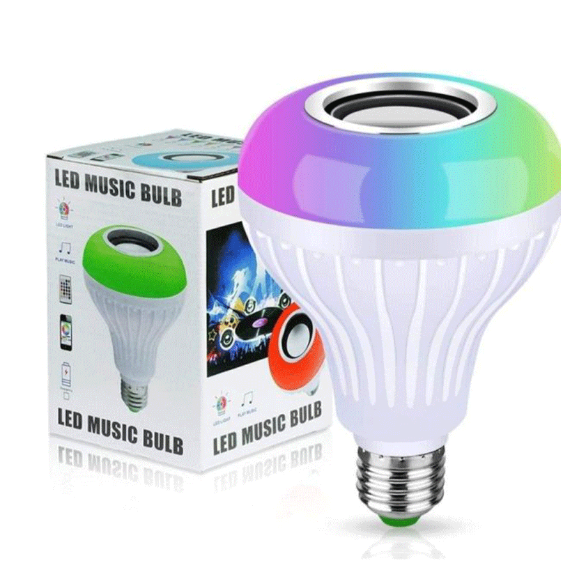 Smart Led Light Bulb With Built-in Bluetooth Speaker And Remote Control