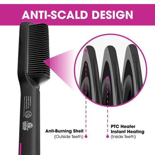 2 in 1 Hair Straightening Comb