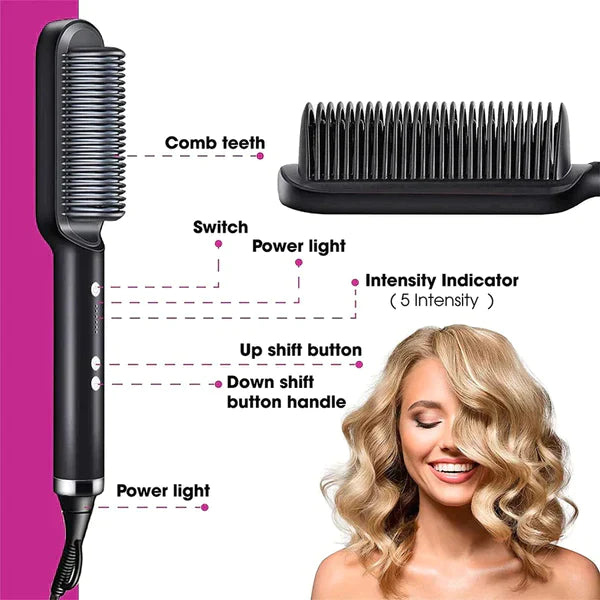 2 in 1 Hair Straightening Comb