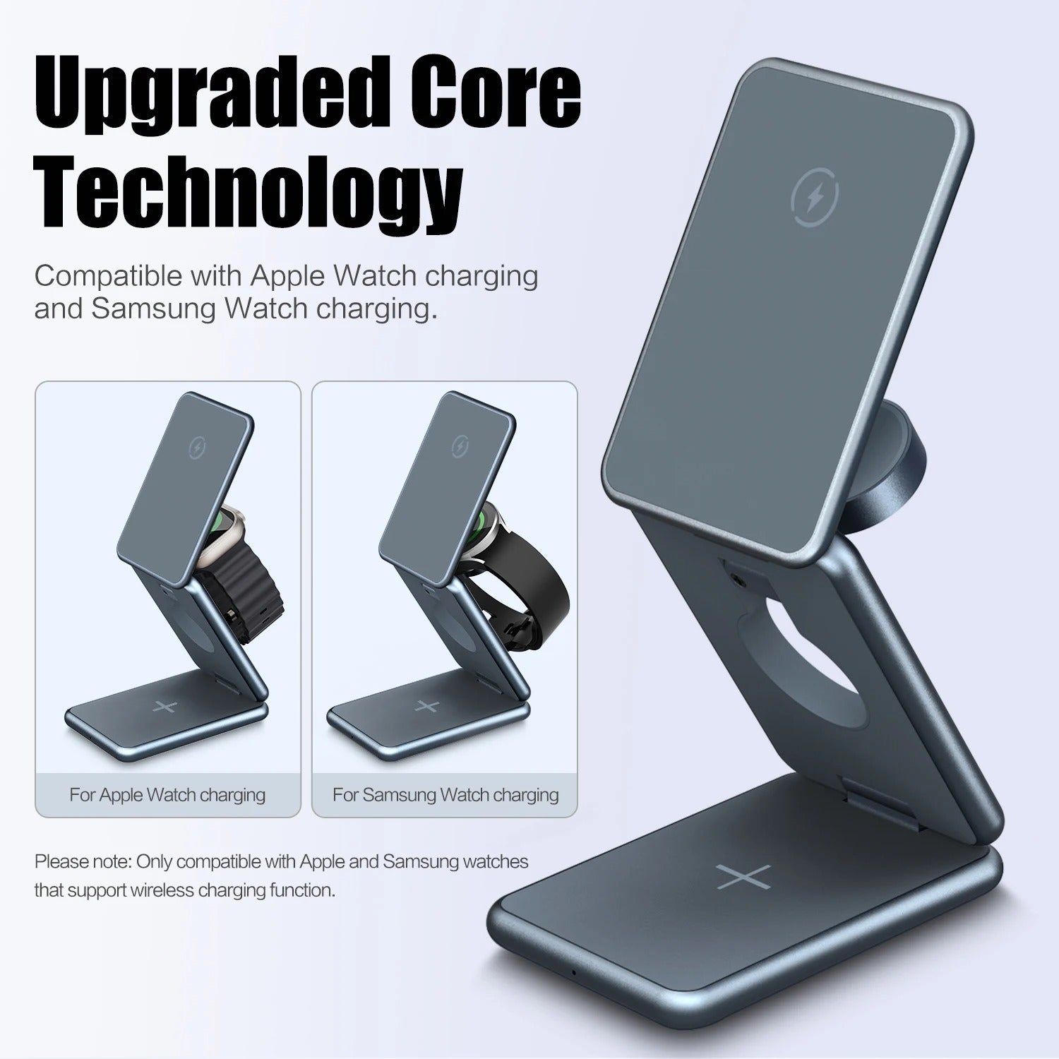 3 in 1 Magnetic Wireless Charger Stand - 30W